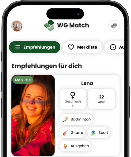 WG Suche mit WG Match
