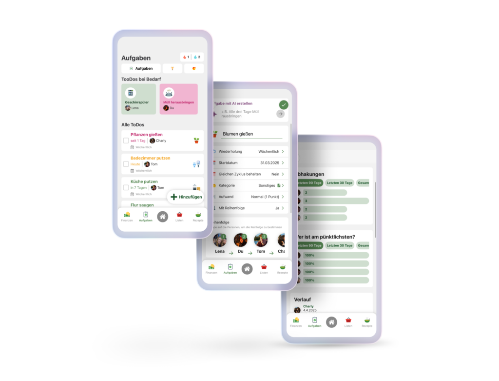 Haushaltsapp WG Sync