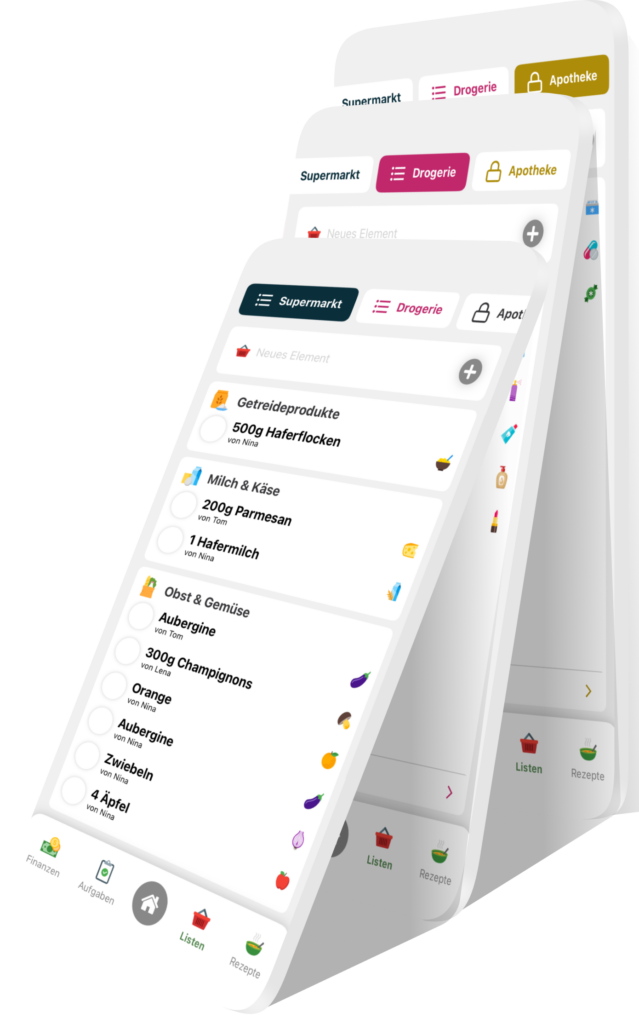 Haushaltsapp WG Sync